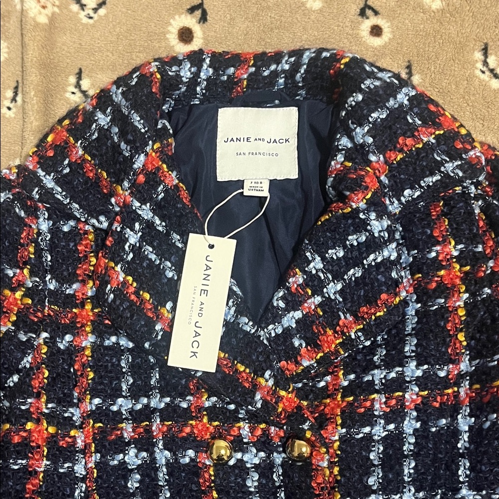 Janie and Jack Multicolor Tweed Jacket